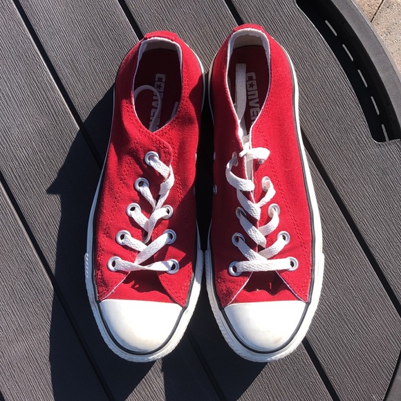 CONVERSE ALL STAR RED LOW M4 W6 - Picture 2 of 6